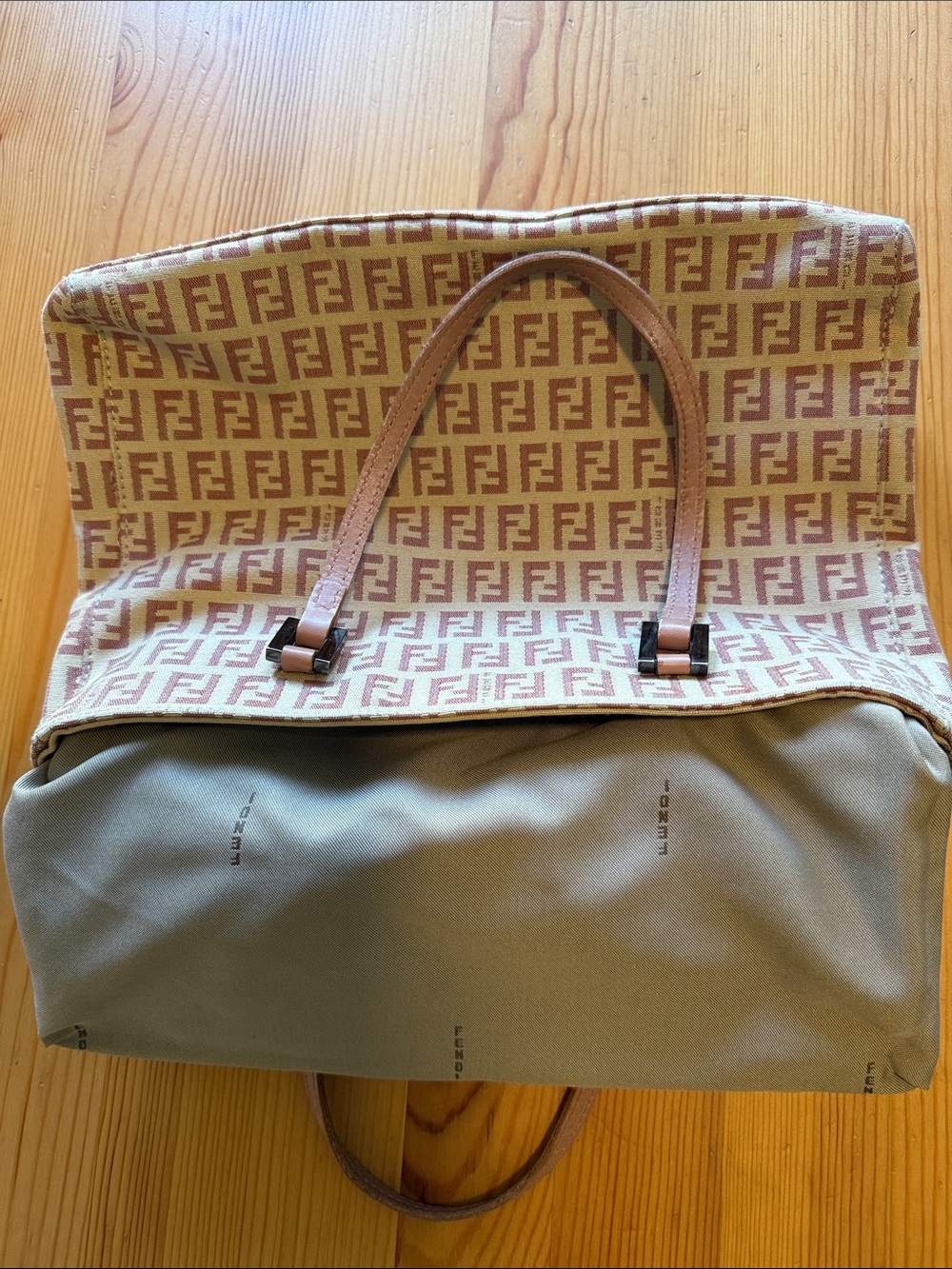 Vintage Fendi Zucchino Small pink Tote bag - Picture 8 of 16